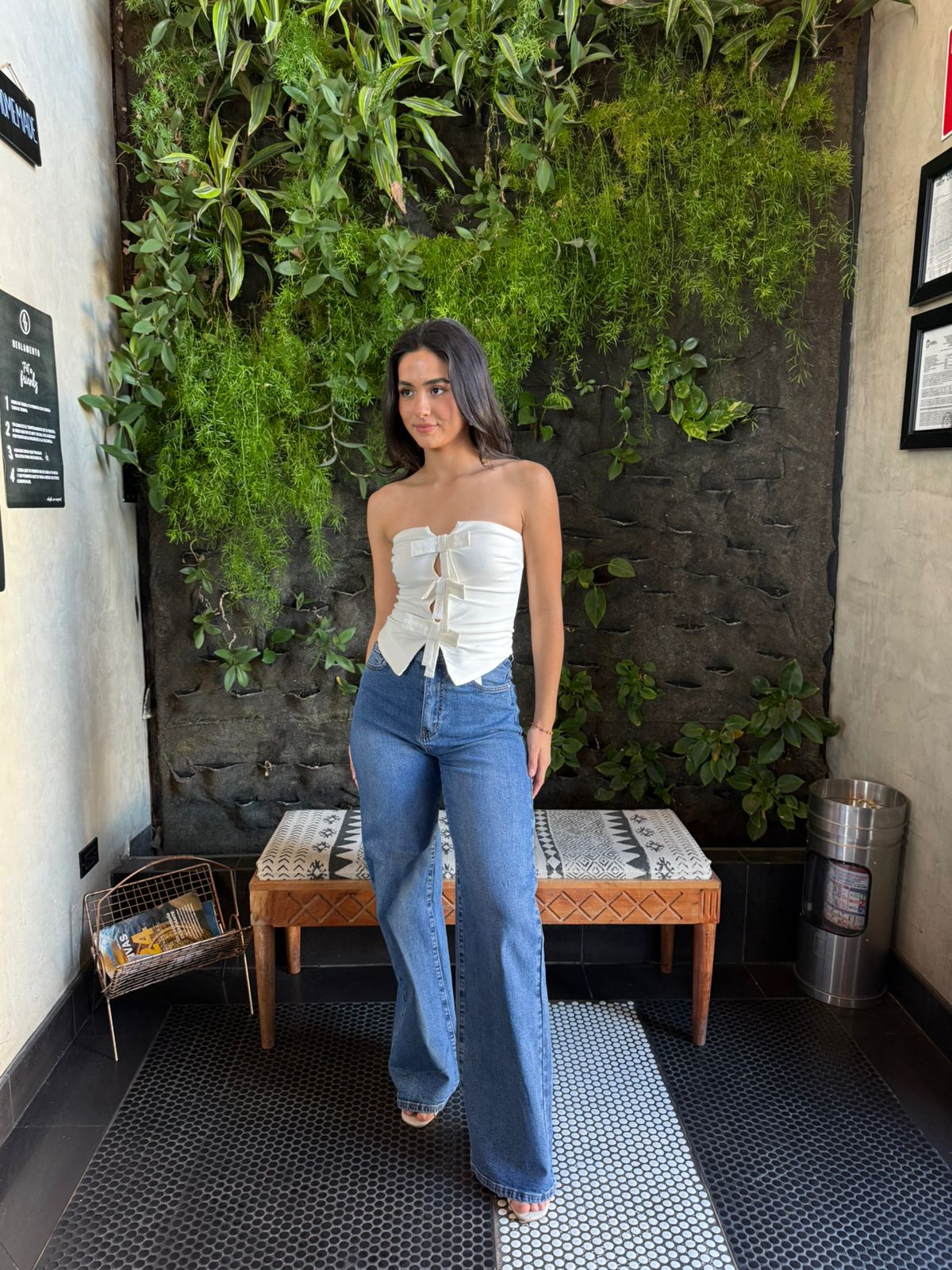 Top Strapless Moños
