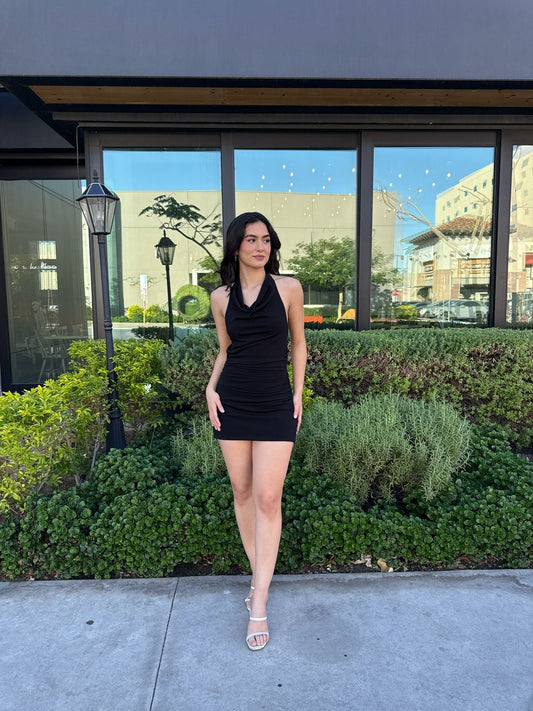 Vestido Halter Moño Espalda