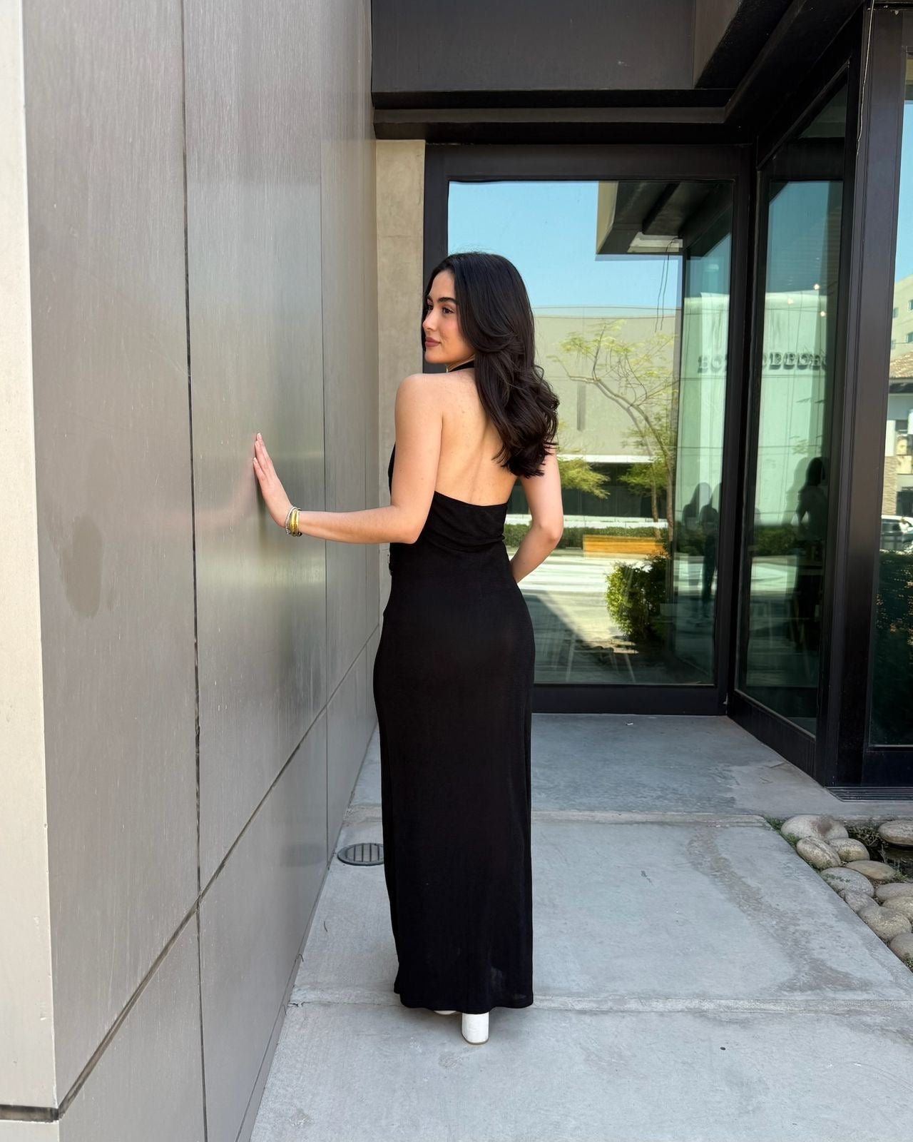 Vestido Halter Argolla