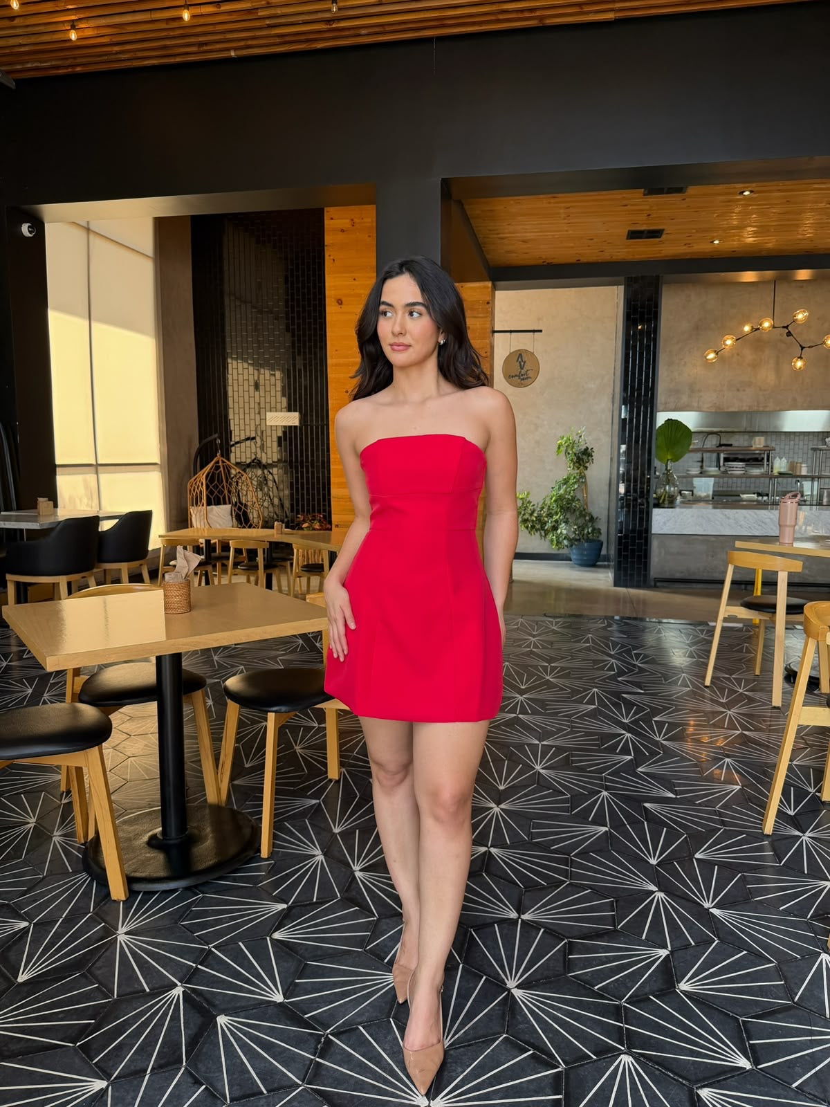 Vestido Strapless Liso