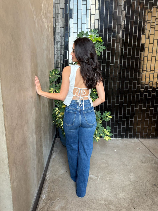 Blusa Espalda Moños