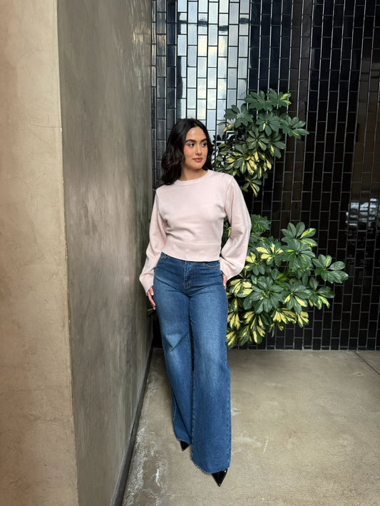 Sueter Basico Rosa Pastel