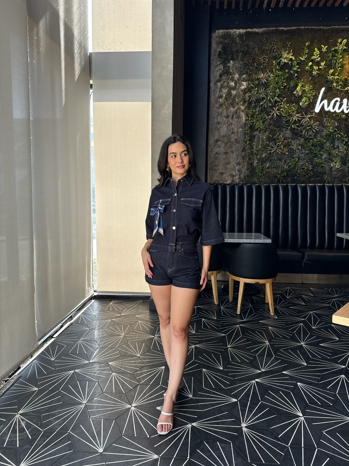 Conjunto Shorts Denim