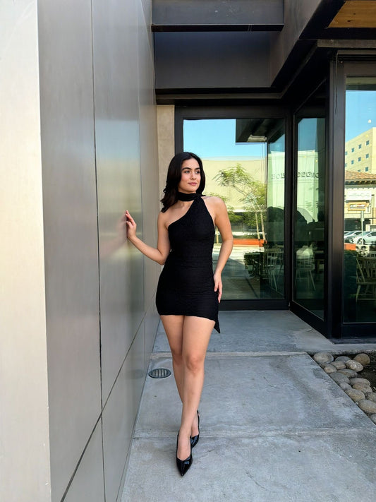 Vestido Encaje con Mascada