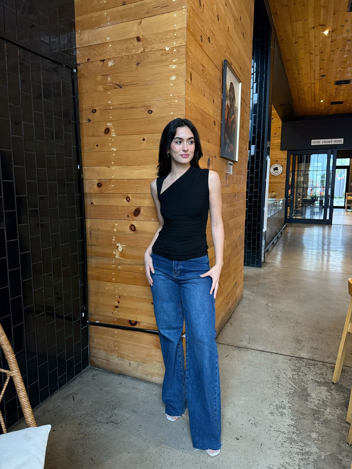 Blusa con tirante Asimétrico