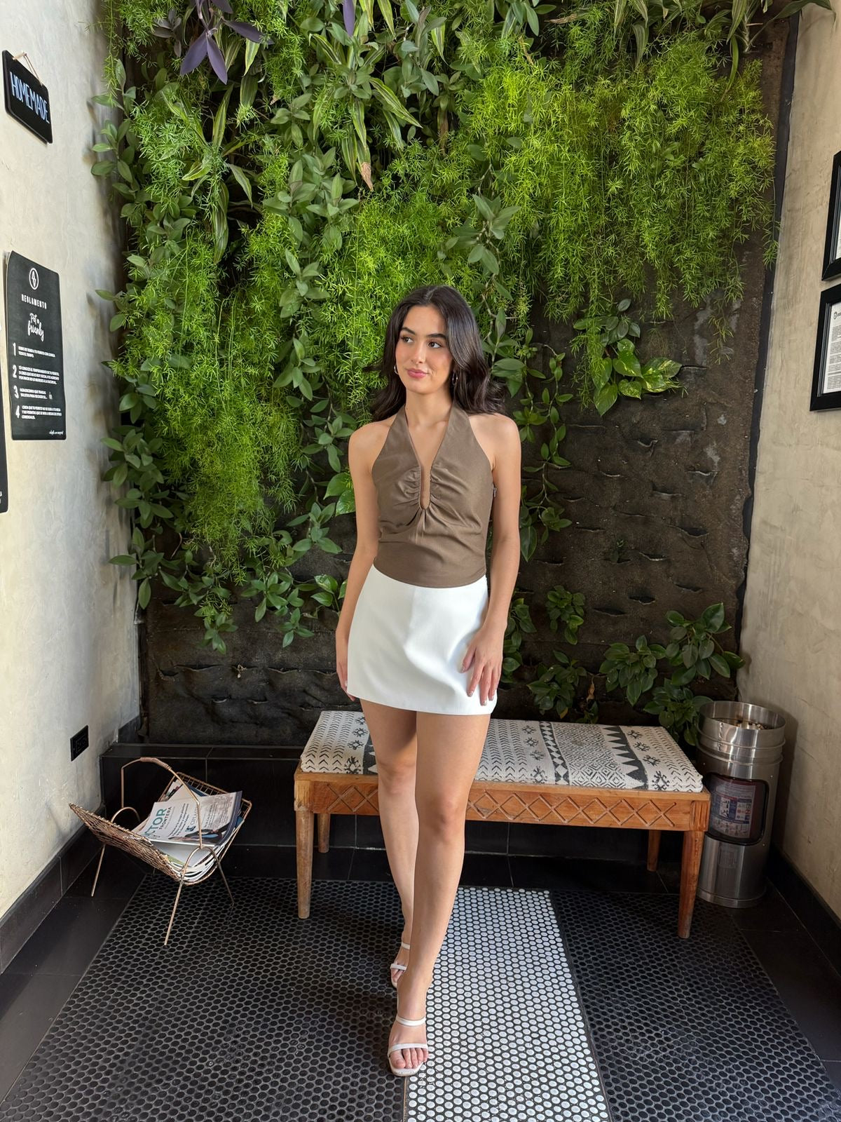 Shorts Falda liso