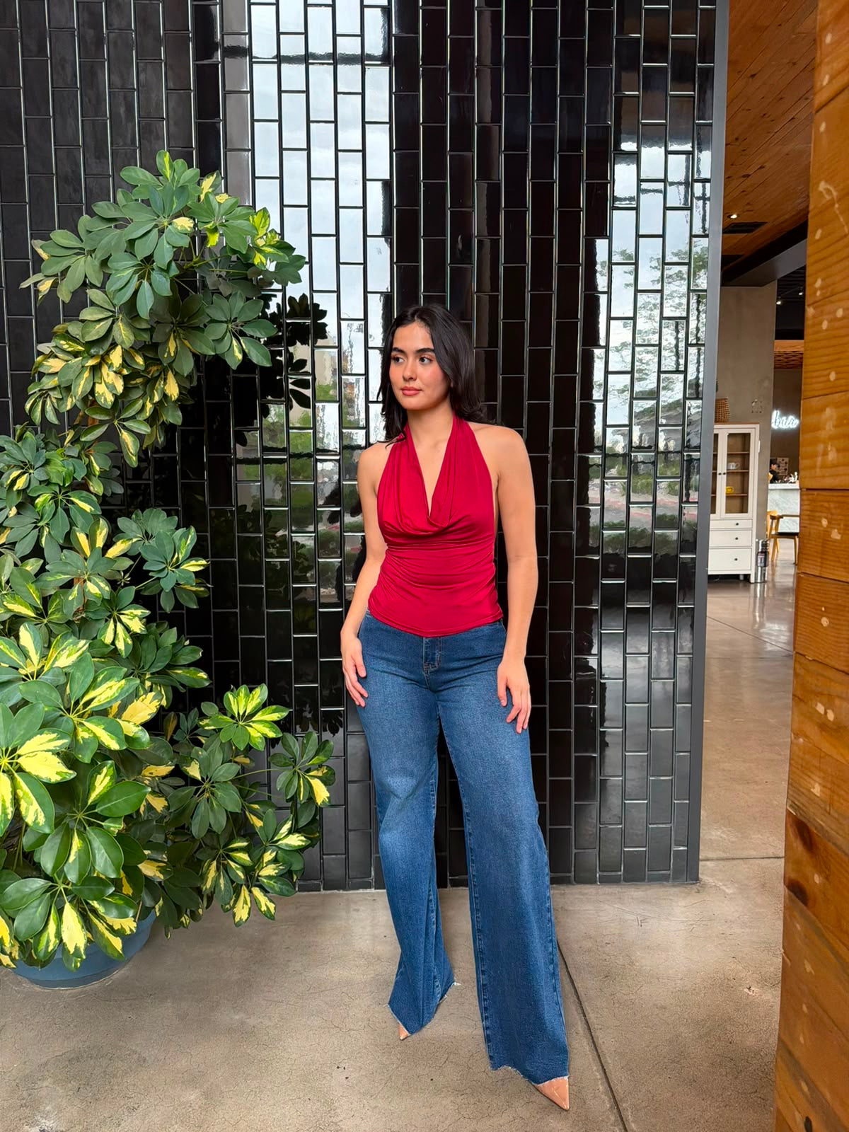 Blusa Halter - Rojo