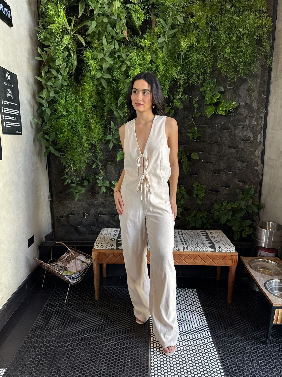 Conjunto Escote Moños