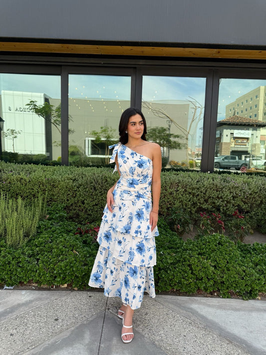 Vestido Flores Olanes midi