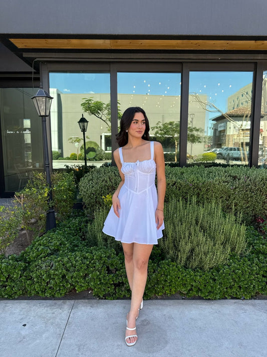 Vestido Blanco Corset
