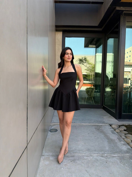 Vestido Halter Bombacho