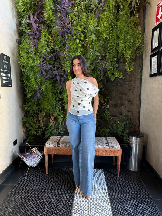 Blusa Asimétrica Dots